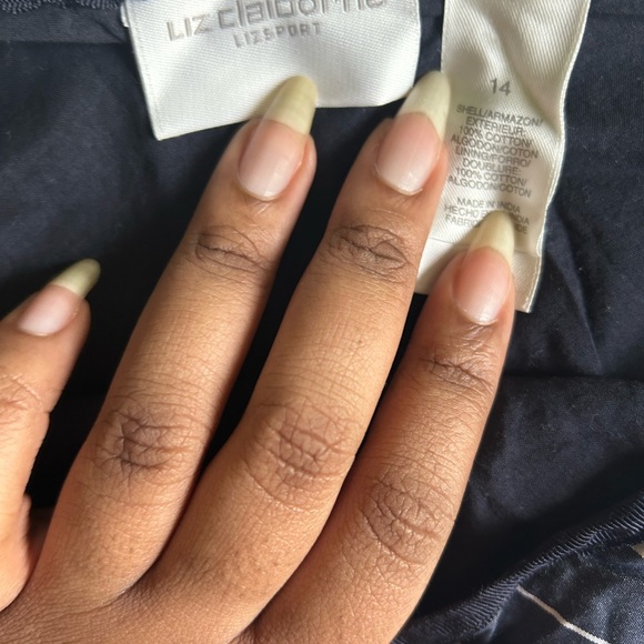 Liz Claiborne Blue Striped Skirt: Size 14 - Picture 4 of 4